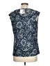 Kasper Blue Sleeveless Blouse Size L - photo 2