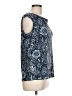 Kasper Blue Sleeveless Blouse Size L - photo 4