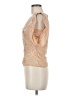 BCBGMAXAZRIA Tan Short Sleeve Blouse Size 8 - photo 5