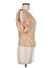 BCBGMAXAZRIA Tan Short Sleeve Blouse Size 8 - photo 4