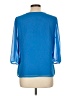 East5th 100% Polyester Blue 3/4 Sleeve Blouse Size L - photo 2