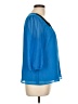 East5th 100% Polyester Blue 3/4 Sleeve Blouse Size L - photo 4