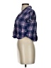 Rails 100% Rayon Plaid Purple Short Sleeve Blouse Size XS - photo 5