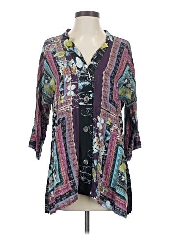 Citron 3/4 Sleeve Blouse (view 1)