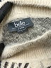 Belle By Belldini Houndstooth Tan Pullover Sweater Size S - photo 7