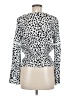 Express 100% Rayon White Long Sleeve Top Size M - photo 2