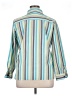 Foxcroft Stripes Green 3/4 Sleeve Button-Down Shirt Size 14 (petite) - photo 2