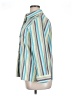 Foxcroft Stripes Green 3/4 Sleeve Button-Down Shirt Size 14 (petite) - photo 5