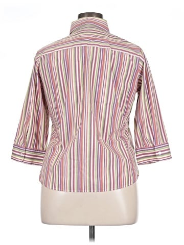 Foxcroft 3/4 Sleeve Button-Down Shirt (view 2)