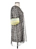 Elie Tahari 100% Silk Gray Kimono Size S - photo 4