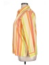 Foxcroft Stripes Orange 3/4 Sleeve Blouse Size 14 (petite) - photo 5