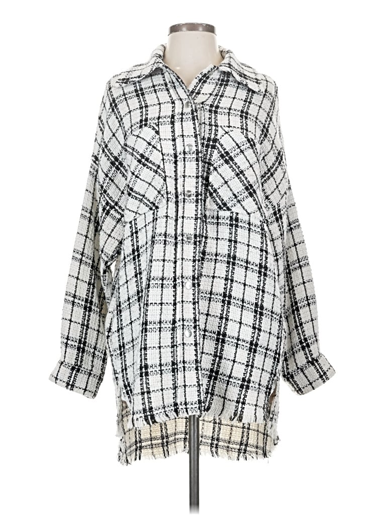 Pre-owned Blush Coat In White