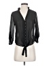 Active 100% Polyester Black 3/4 Sleeve Blouse Size S - photo 1