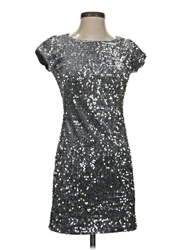 green emerald velvet dress Eliza J Black Sequin Faux Wrap Dress- Size 12  The Saved Collection