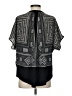BCBGMAXAZRIA Black Short Sleeve Blouse Size S - photo 2