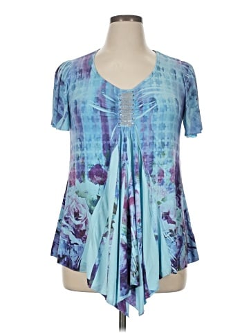 One World Short Sleeve Blouse (view 1)