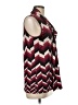 Spense Chevron-herringbone Burgundy Sleeveless Blouse Size M - photo 4