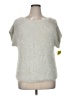 Jennifer Lopez Silver Short Sleeve Top Size XL - photo 1