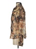 True Grit 100% Polyester Paisley Brown Long Sleeve Blouse Size XS - photo 5