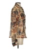 True Grit 100% Polyester Paisley Brown Long Sleeve Blouse Size XS - photo 4