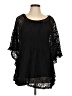 Unbranded Black 3/4 Sleeve Blouse Size L (estimated) - photo 1