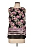 Rose + Olive 100% Polyester Black Sleeveless Blouse Size L - photo 1