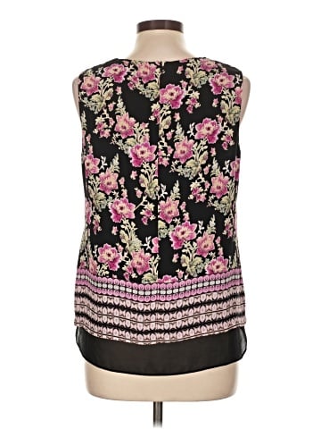 Rose + Olive Sleeveless Blouse (view 2)