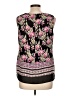 Rose + Olive 100% Polyester Black Sleeveless Blouse Size L - photo 2
