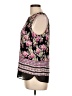 Rose + Olive 100% Polyester Black Sleeveless Blouse Size L - photo 5