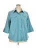 Lane Bryant Teal 3/4 Sleeve Blouse Size 22 - photo 1