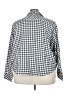 auden 100% Cotton Checkered-gingham White 3/4 Sleeve Button-Down Shirt Size 3X - photo 2