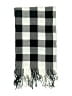 Unbranded Checkered-gingham Gray Black Scarf One size - photo 2