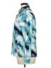 Unbranded Print Blue Long Sleeve Blouse Size XL (estimated) - photo 5