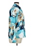 Unbranded Print Blue Long Sleeve Blouse Size XL (estimated) - photo 4