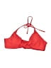 Assorted Brands Solid Red Swimsuit Top Size L - photo 1