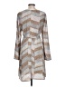 Bobeau 100% Polyester Chevron-herringbone Gray Casual Dress Size L - photo 2