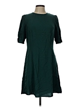 green emerald velvet dress Dark Green Linen Cotton Maxi Dress  Vintage Long Sleeve Boat Neck 1454 Emerald Green / Xs