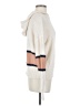 360 Sweater 100% Cotton Color Block Ivory Pullover Sweater Size S - photo 4