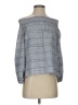 Unbranded 100% Cotton Gray Long Sleeve Blouse Size XXS (estimated) - photo 1