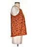 Mine 100% Polyester Orange Sleeveless Blouse Size S - photo 4