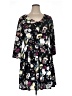 Eyeshadow Floral Black Casual Dress Size 1X - photo 1
