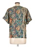 Unbranded 100% Polyester Paisley Teal Short Sleeve T-Shirt Size L - photo 2