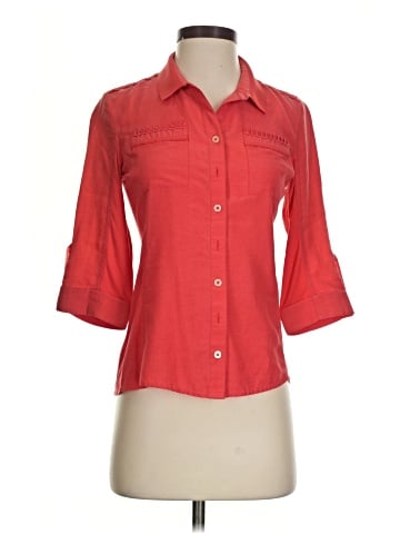 Elie Tahari 3/4 Sleeve Button-Down Shirt (view 1)