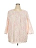 Westbound 100% Cotton Pink 3/4 Sleeve Blouse Size 2X - photo 1