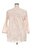 Westbound 100% Cotton Pink 3/4 Sleeve Blouse Size 2X - photo 2