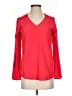 dalia 100% Polyester Red Long Sleeve Blouse Size XS - photo 1