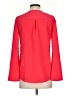 dalia 100% Polyester Red Long Sleeve Blouse Size XS - photo 2