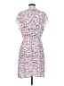 Halogen 100% Polyester Print Purple Casual Dress Size S (petite) - photo 2