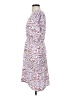 Halogen 100% Polyester Print Purple Casual Dress Size S (petite) - photo 5