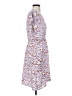 Halogen 100% Polyester Print Purple Casual Dress Size S (petite) - photo 4